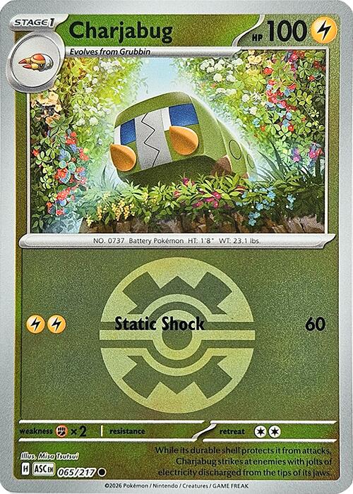 Charjabug (065/217) (Quick Ball) [Mega Evolution: Ascended Heroes] | Tabernacle Games