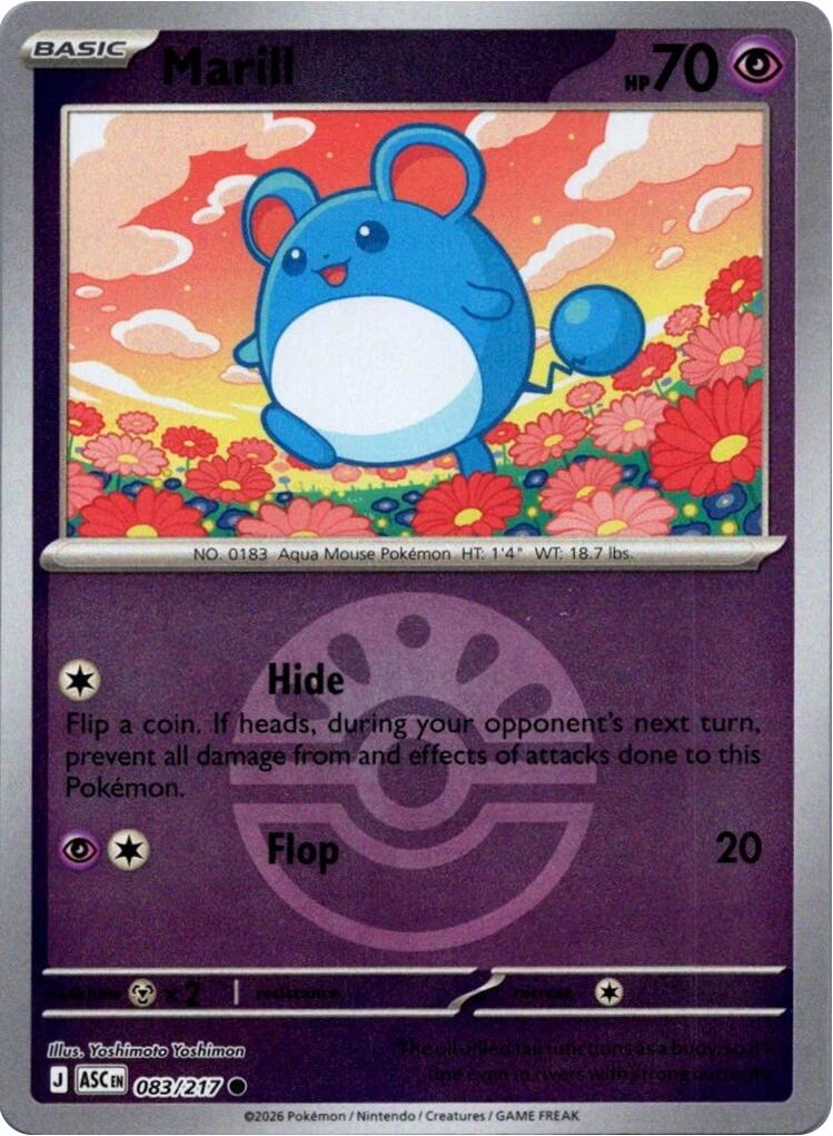 Marill (083/217) (Friend Ball) [Mega Evolution: Ascended Heroes] | Tabernacle Games