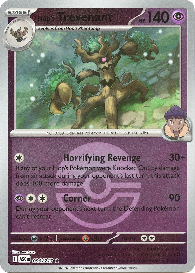 Hop's Trevenant (096/217) (Poke Ball) [Mega Evolution: Ascended Heroes] | Tabernacle Games