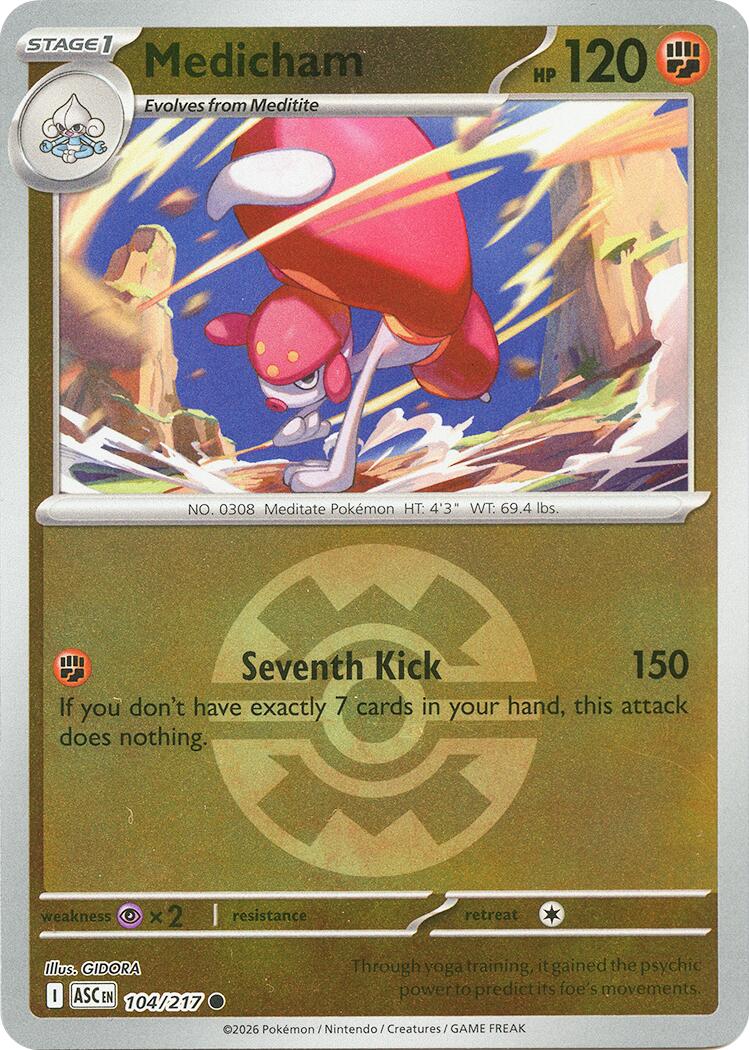 Medicham (104/217) (Quick Ball) [Mega Evolution: Ascended Heroes] | Tabernacle Games