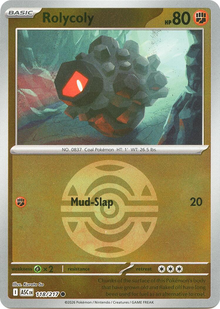 Rolycoly (118/217) (Dusk Ball) [Mega Evolution: Ascended Heroes] | Tabernacle Games