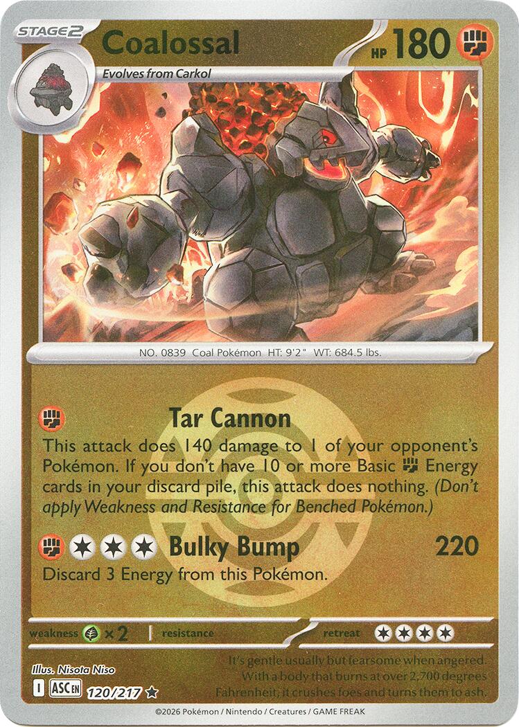 Coalossal (120/217) (Dusk Ball) [Mega Evolution: Ascended Heroes] | Tabernacle Games