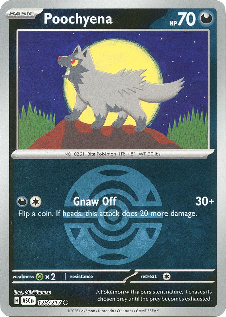 Poochyena (128/217) (Dusk Ball) [Mega Evolution: Ascended Heroes] | Tabernacle Games