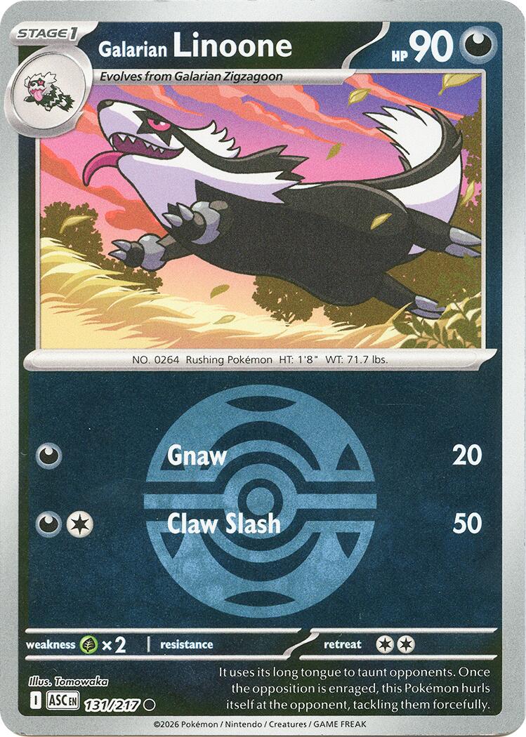 Galarian Linoone (131/217) (Dusk Ball) [Mega Evolution: Ascended Heroes] | Tabernacle Games