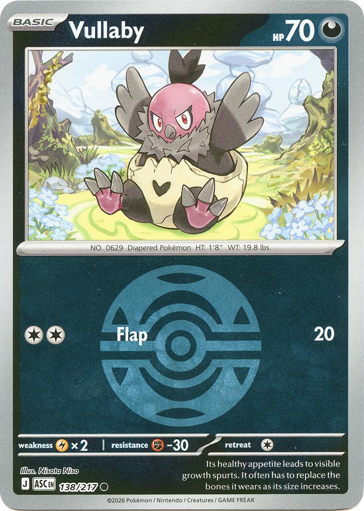 Vullaby (138/217) (Dusk Ball) [Mega Evolution: Ascended Heroes] | Tabernacle Games