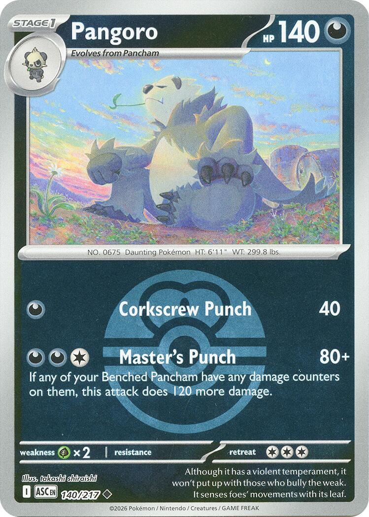 Pangoro (140/217) (Love Ball) [Mega Evolution: Ascended Heroes] | Tabernacle Games