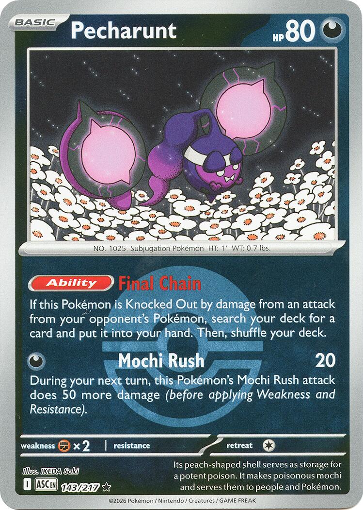 Pecharunt (143/217) (Poke Ball) [Mega Evolution: Ascended Heroes] | Tabernacle Games