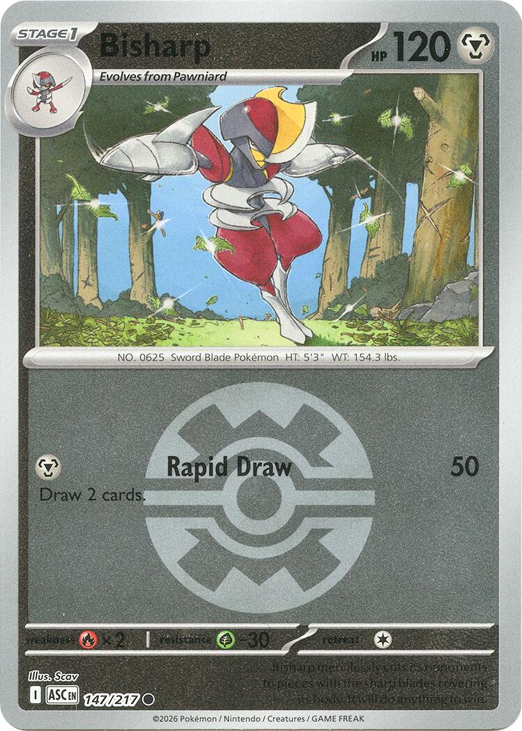 Bisharp (147/217) (Quick Ball) [Mega Evolution: Ascended Heroes] | Tabernacle Games