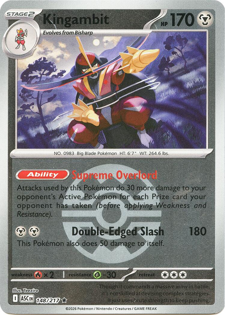 Kingambit (148/217) (Quick Ball) [Mega Evolution: Ascended Heroes] | Tabernacle Games
