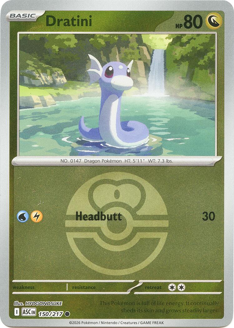 Dratini (150/217) (Love Ball) [Mega Evolution: Ascended Heroes] | Tabernacle Games