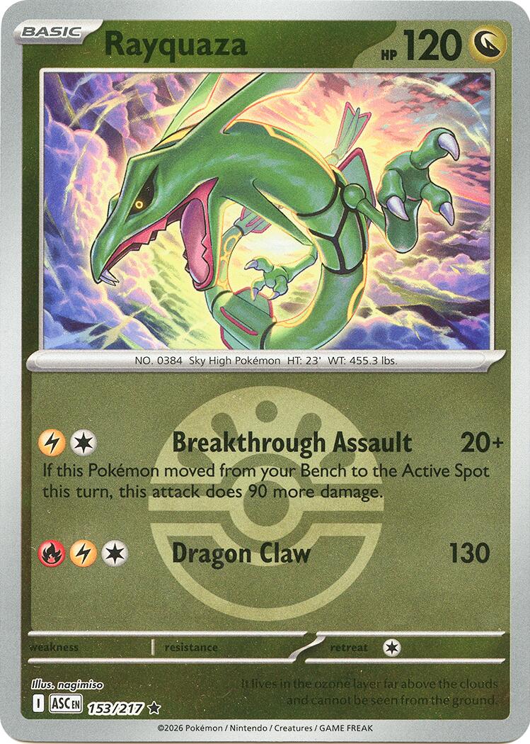 Rayquaza (153/217) (Friend Ball) [Mega Evolution: Ascended Heroes] | Tabernacle Games