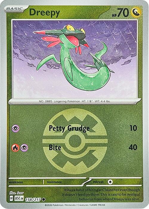 Dreepy (158/217) (Quick Ball) [Mega Evolution: Ascended Heroes] | Tabernacle Games