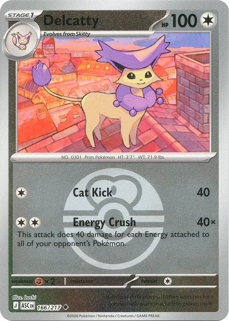 Delcatty (166/217) (Love Ball) [Mega Evolution: Ascended Heroes] | Tabernacle Games