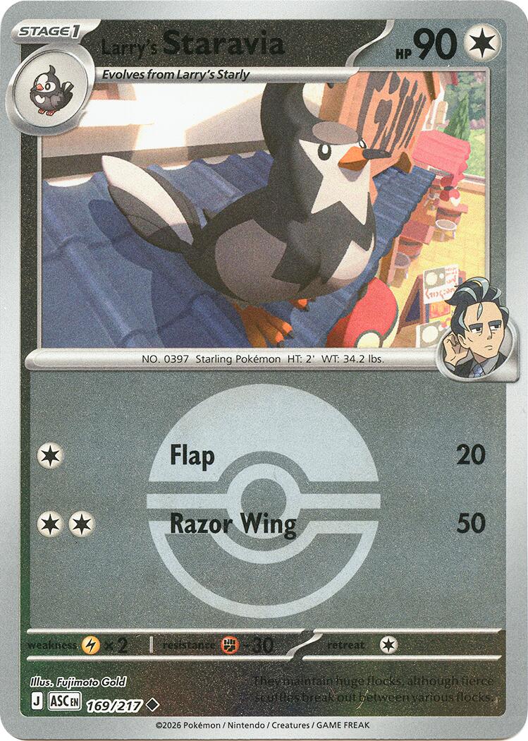 Larry's Staravia (169/217) (Poke Ball) [Mega Evolution: Ascended Heroes] | Tabernacle Games