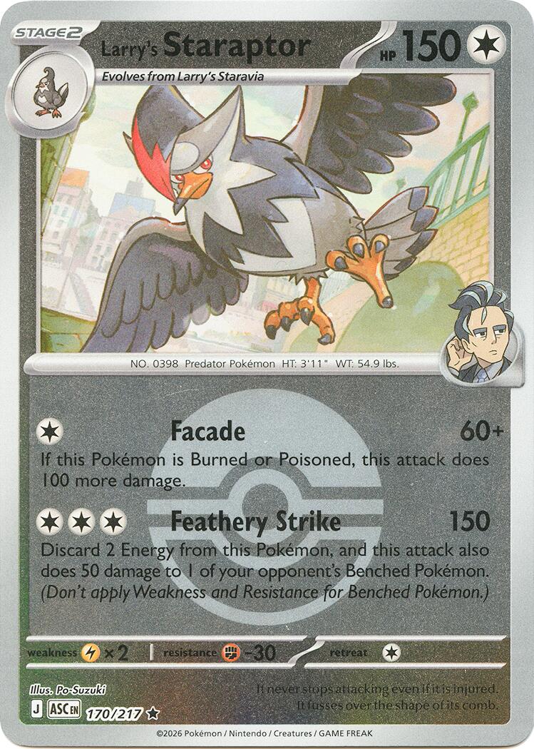 Larry's Staraptor (170/217) (Poke Ball) [Mega Evolution: Ascended Heroes] | Tabernacle Games