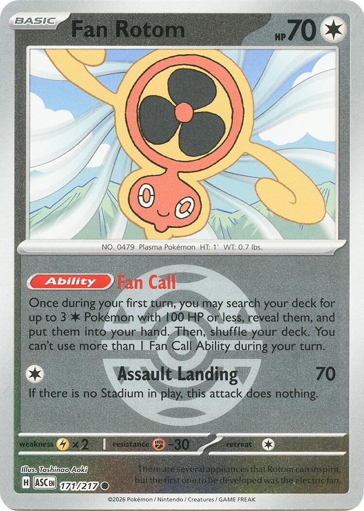 Fan Rotom (171/217) (Dusk Ball) [Mega Evolution: Ascended Heroes] | Tabernacle Games