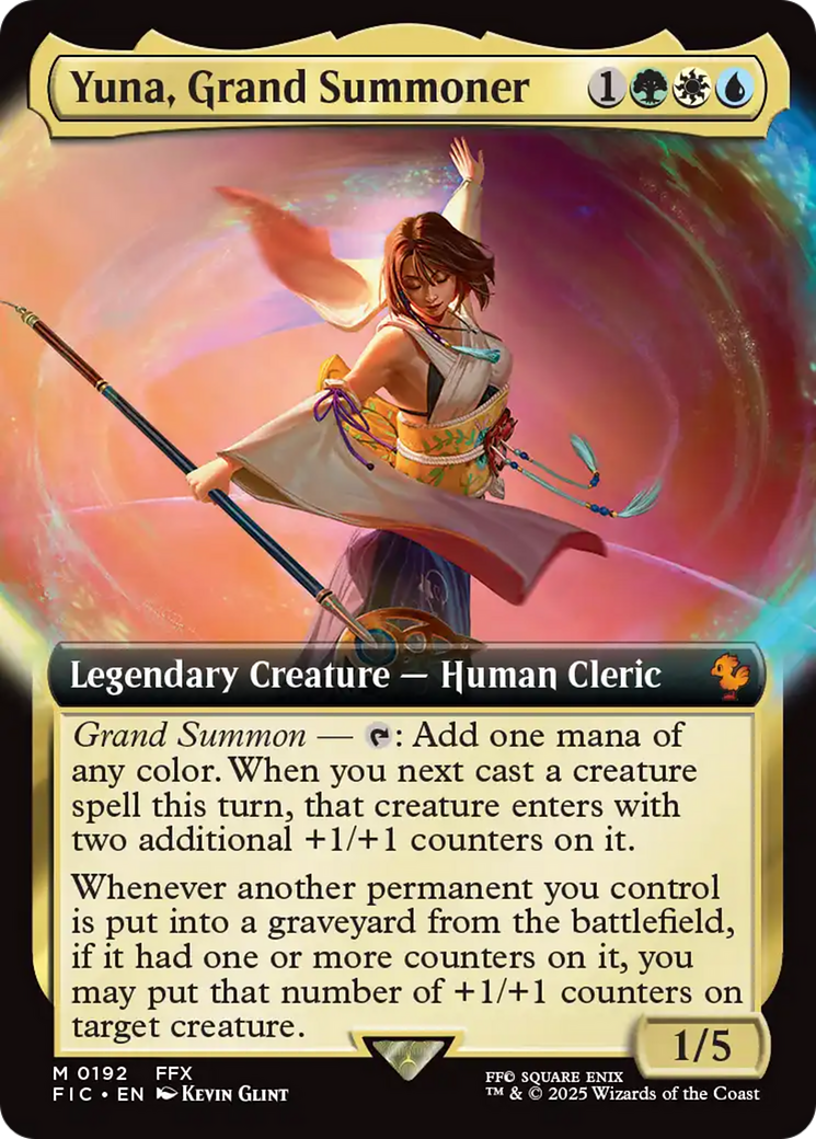 Yuna, Grand Summoner (Extended Art) [FINAL FANTASY Commander] | Tabernacle Games