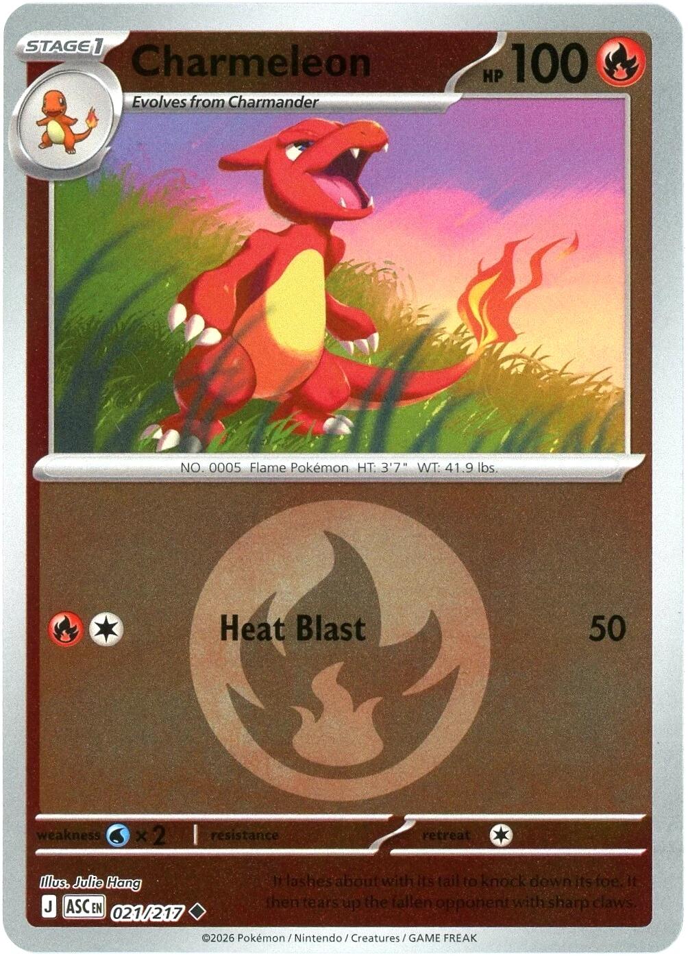 Charmeleon (021/217) (Energy Symbol Pattern) [Mega Evolution: Ascended Heroes] | Tabernacle Games