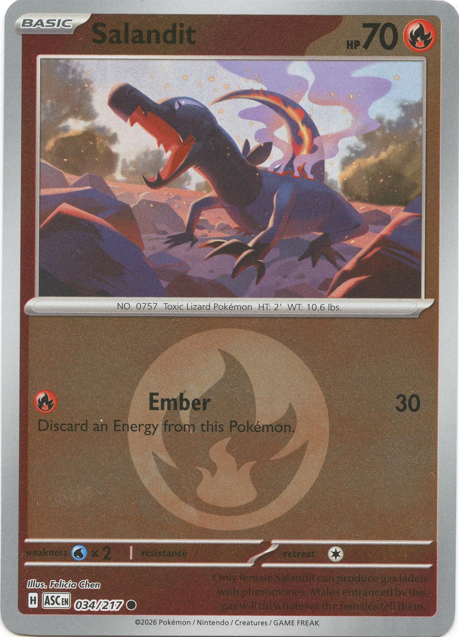 Salandit (034/217) (Energy Symbol Pattern) [Mega Evolution: Ascended Heroes] | Tabernacle Games