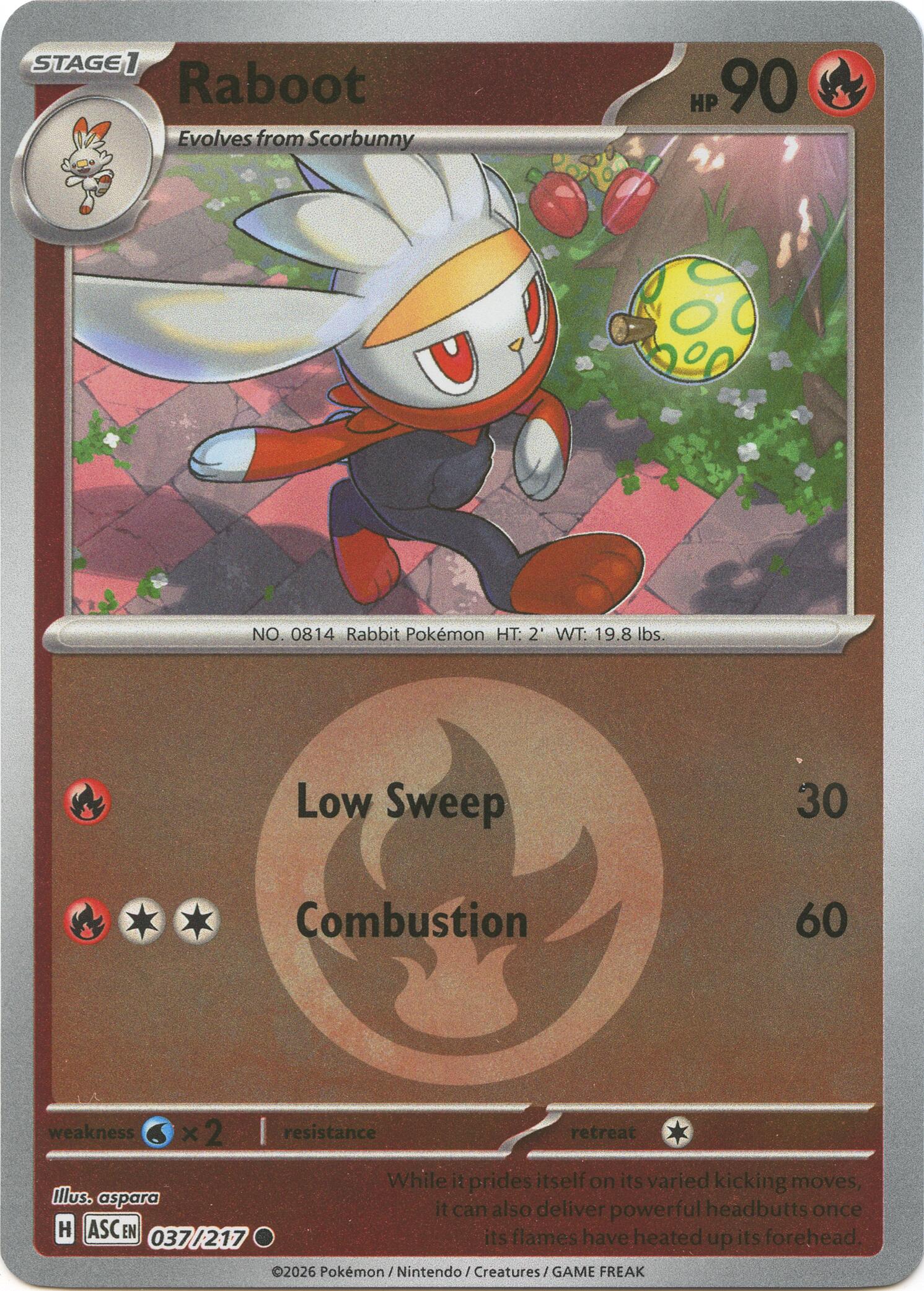 Raboot (037/217) (Energy Symbol Pattern) [Mega Evolution: Ascended Heroes] | Tabernacle Games