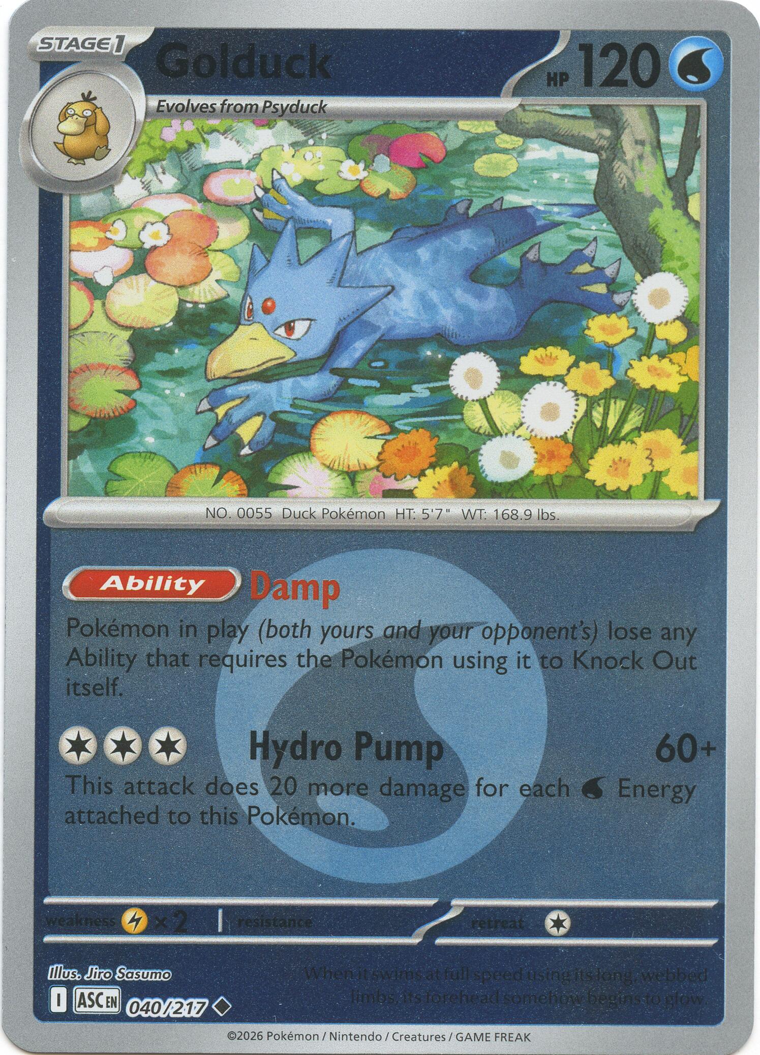 Golduck (040/217) (Energy Symbol Pattern) [Mega Evolution: Ascended Heroes] | Tabernacle Games