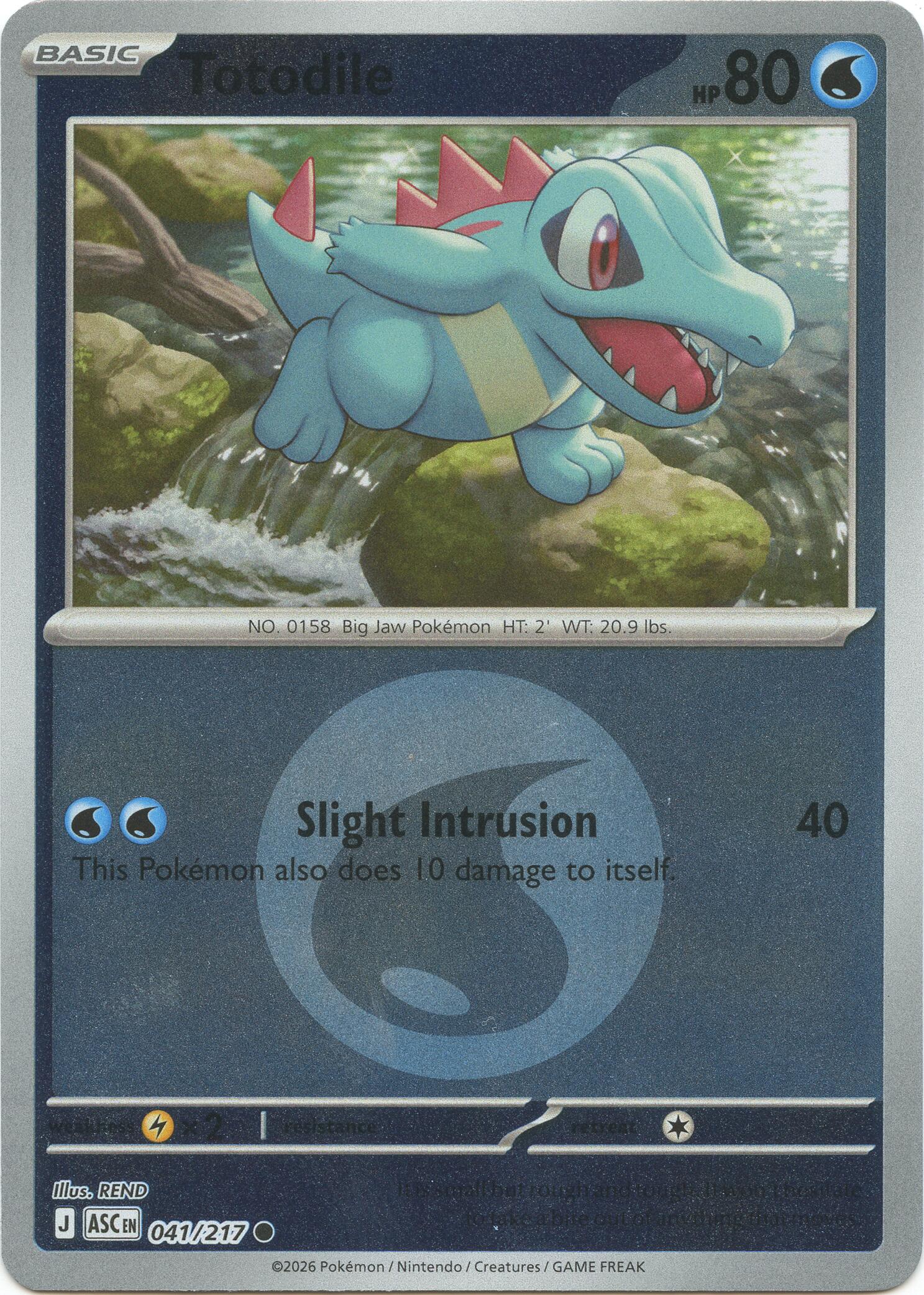 Totodile (041/217) (Energy Symbol Pattern) [Mega Evolution: Ascended Heroes] | Tabernacle Games