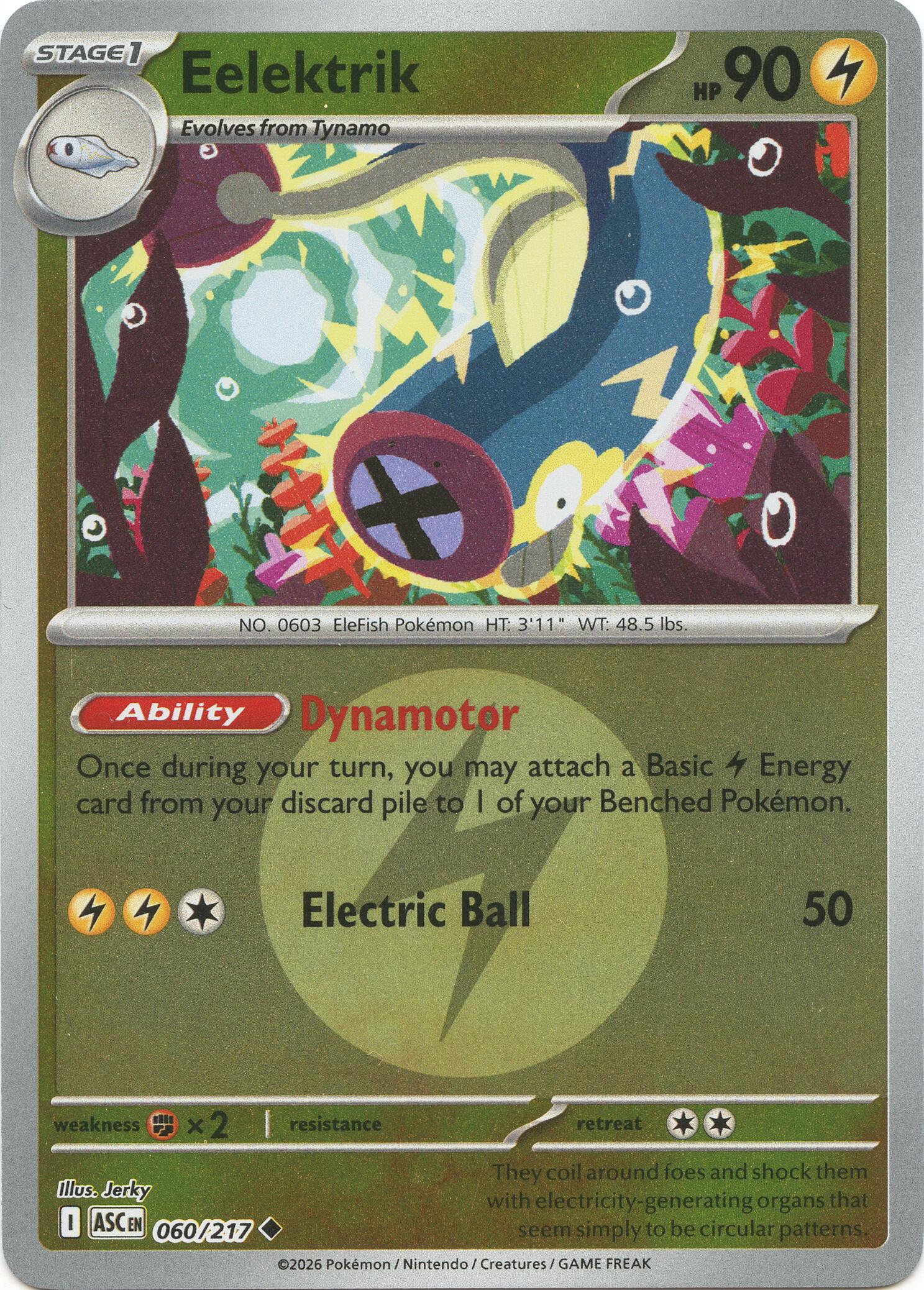 Eelektrik (060/217) (Energy Symbol Pattern) [Mega Evolution: Ascended Heroes] | Tabernacle Games