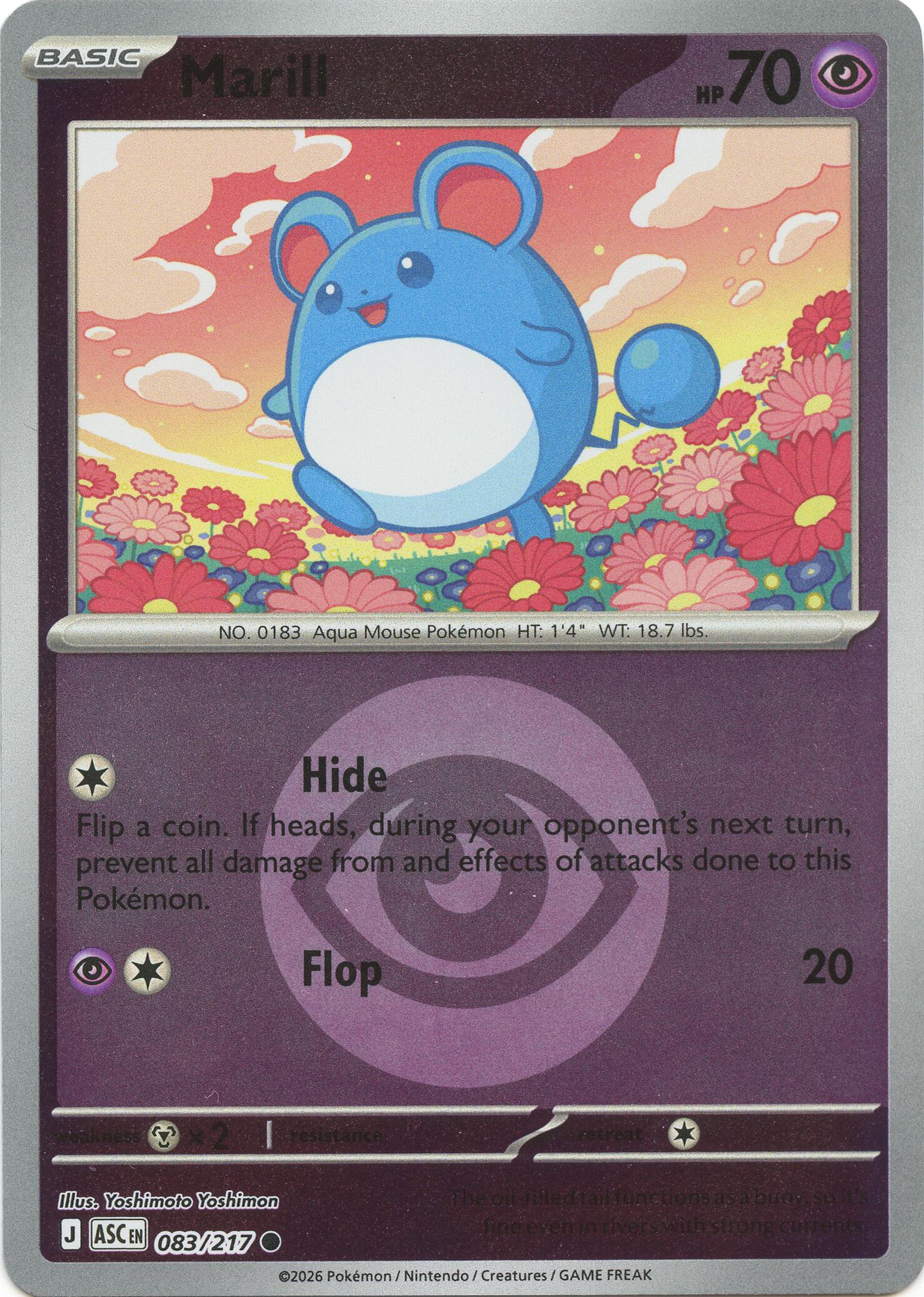 Marill (083/217) (Energy Symbol Pattern) [Mega Evolution: Ascended Heroes] | Tabernacle Games