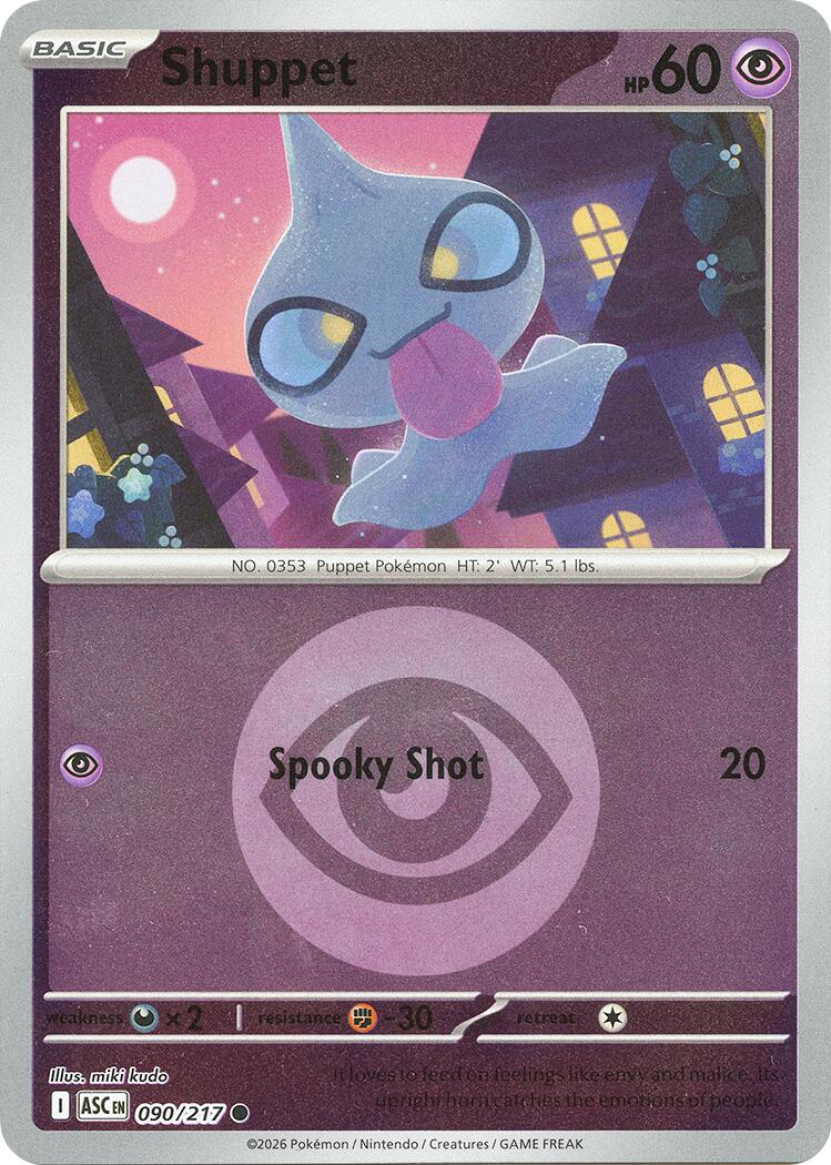 Shuppet (090/217) (Energy Symbol Pattern) [Mega Evolution: Ascended Heroes] | Tabernacle Games