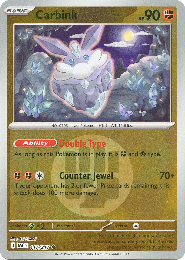 Carbink (117/217) (Energy Symbol Pattern) [Mega Evolution: Ascended Heroes] | Tabernacle Games