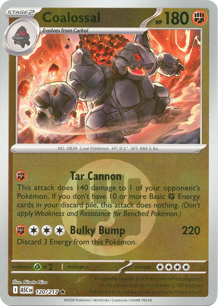 Coalossal (120/217) (Energy Symbol Pattern) [Mega Evolution: Ascended Heroes] | Tabernacle Games