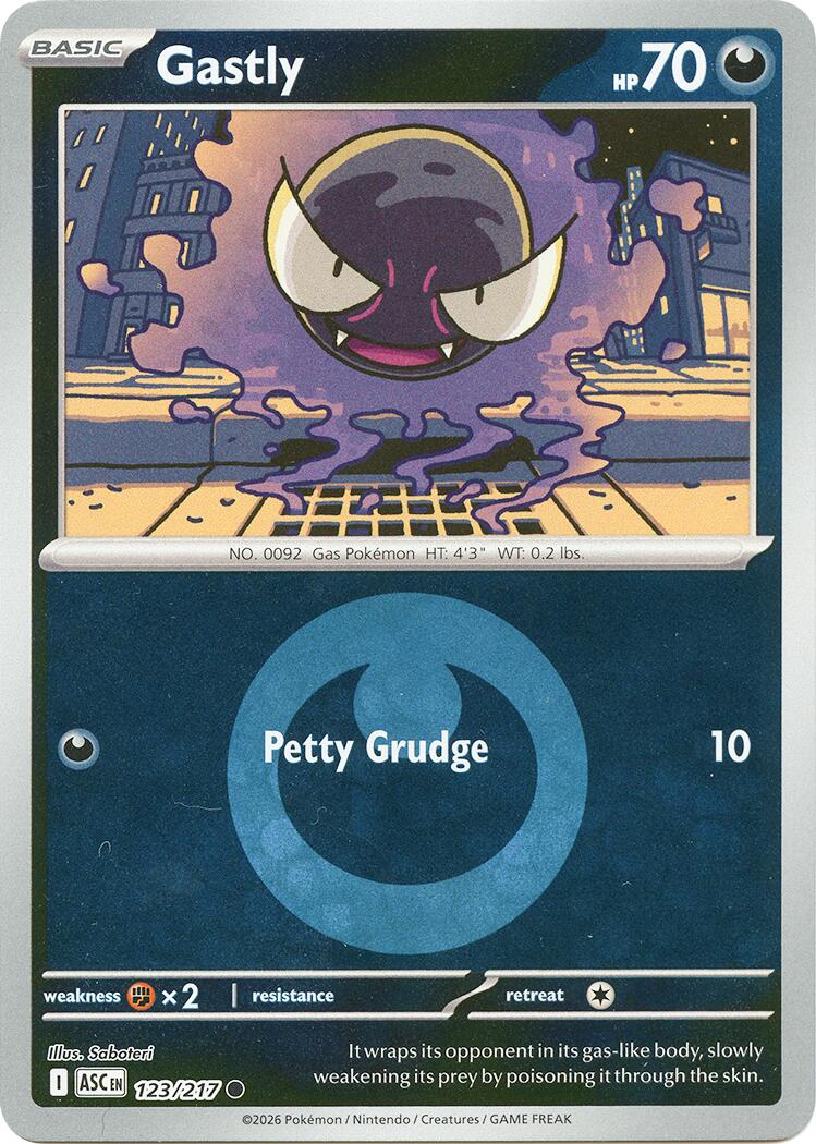 Gastly (123/217) (Energy Symbol Pattern) [Mega Evolution: Ascended Heroes] | Tabernacle Games