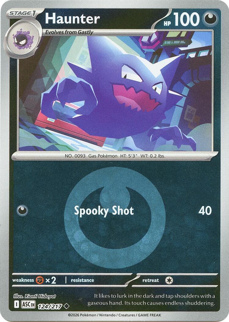 Haunter (124/217) (Energy Symbol Pattern) [Mega Evolution: Ascended Heroes] | Tabernacle Games