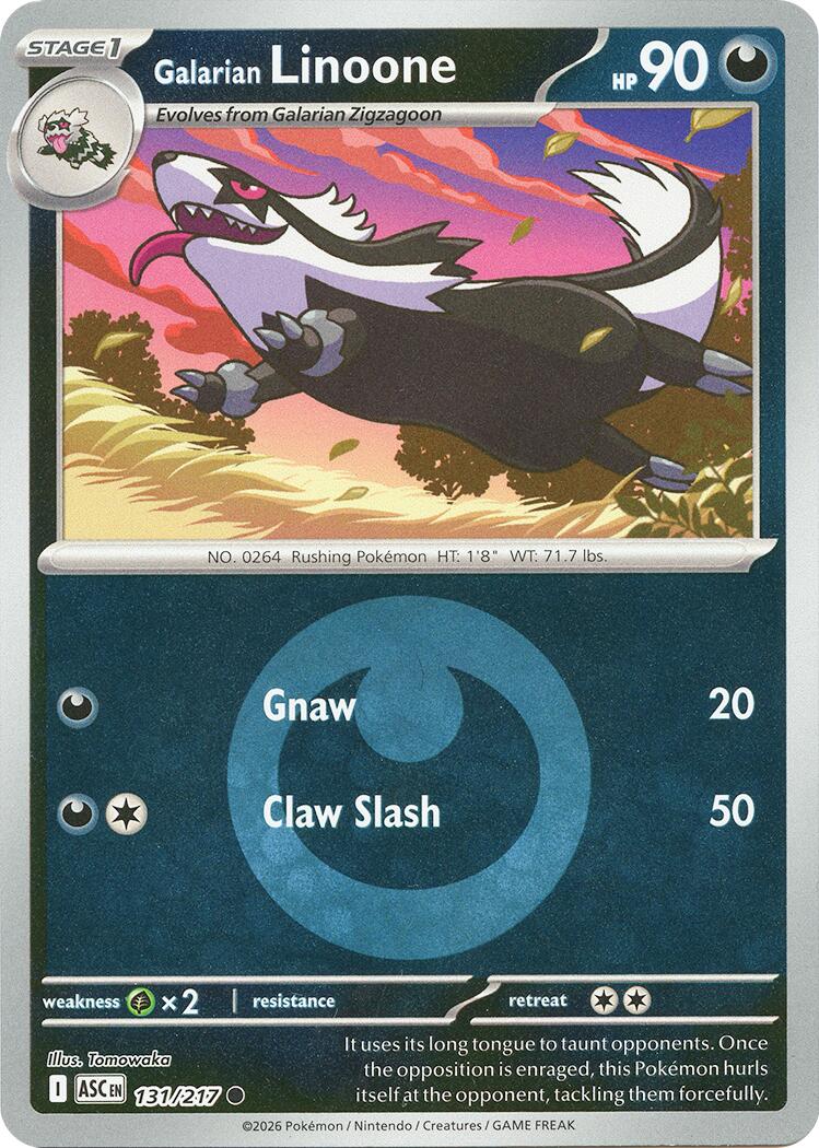 Galarian Linoone (131/217) (Energy Symbol Pattern) [Mega Evolution: Ascended Heroes] | Tabernacle Games
