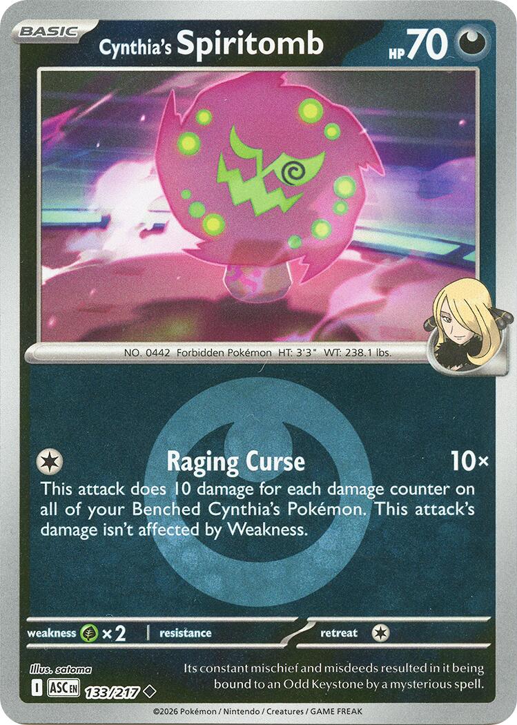 Cynthia's Spiritomb (133/217) (Energy Symbol Pattern) [Mega Evolution: Ascended Heroes] | Tabernacle Games