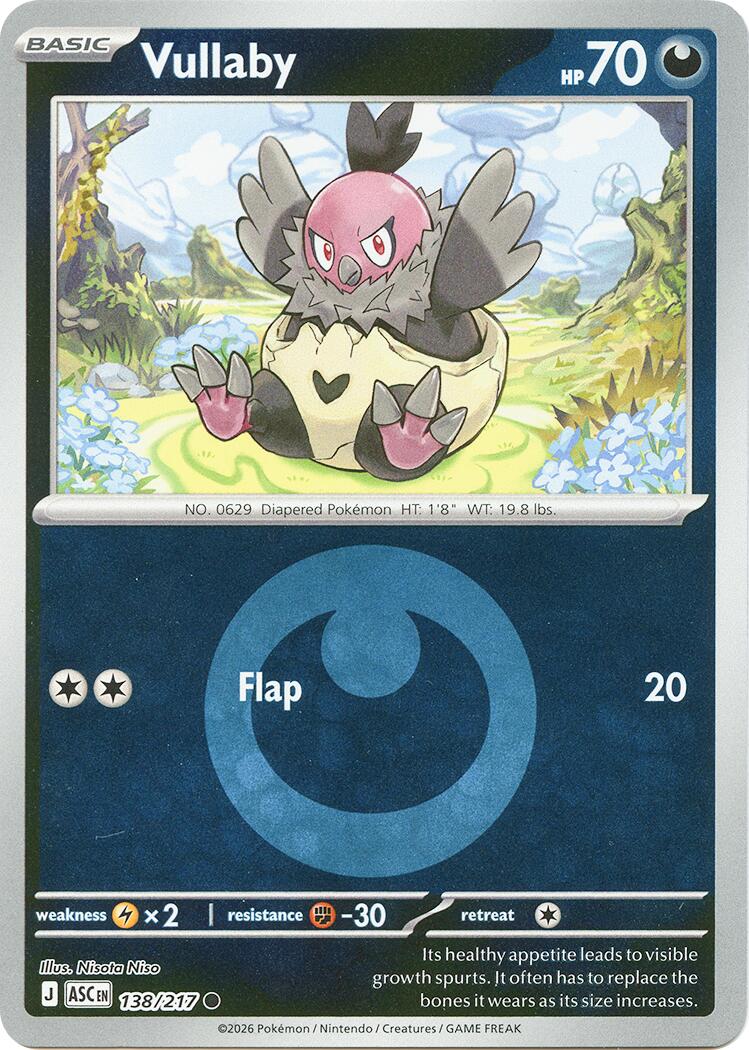 Vullaby (138/217) (Energy Symbol Pattern) [Mega Evolution: Ascended Heroes] | Tabernacle Games
