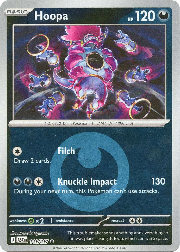 Hoopa (141/217) (Energy Symbol Pattern) [Mega Evolution: Ascended Heroes] | Tabernacle Games