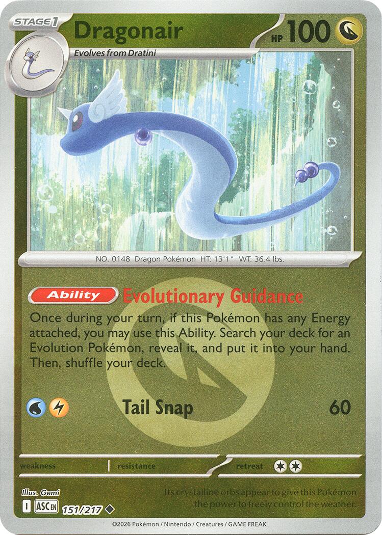 Dragonair (151/217) (Energy Symbol Pattern) [Mega Evolution: Ascended Heroes] | Tabernacle Games