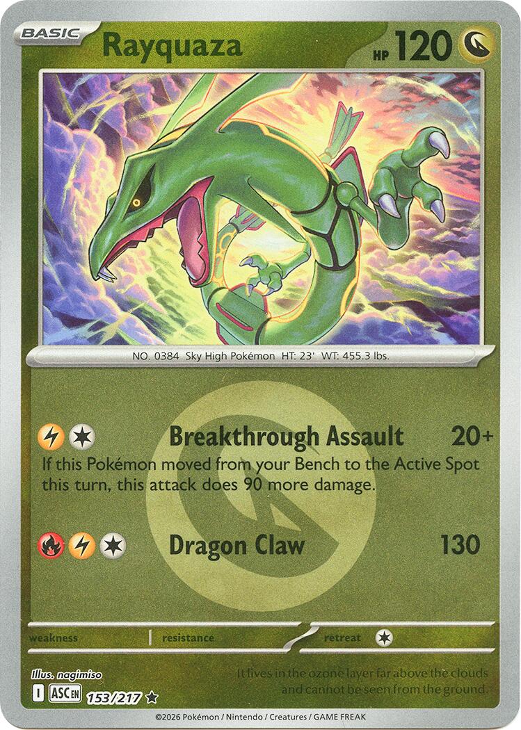 Rayquaza (153/217) (Energy Symbol Pattern) [Mega Evolution: Ascended Heroes] | Tabernacle Games