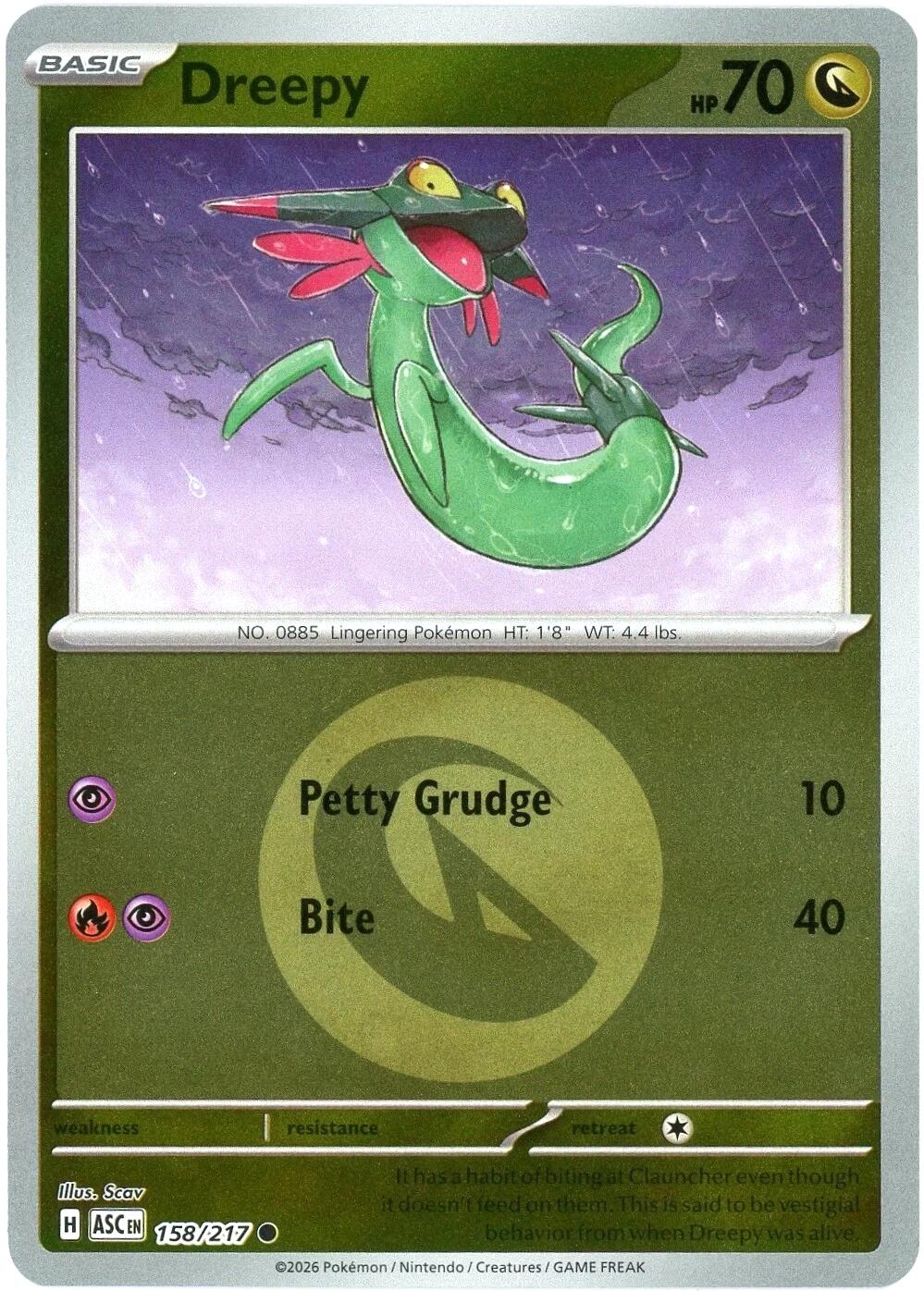 Dreepy (158/217) (Energy Symbol Pattern) [Mega Evolution: Ascended Heroes] | Tabernacle Games