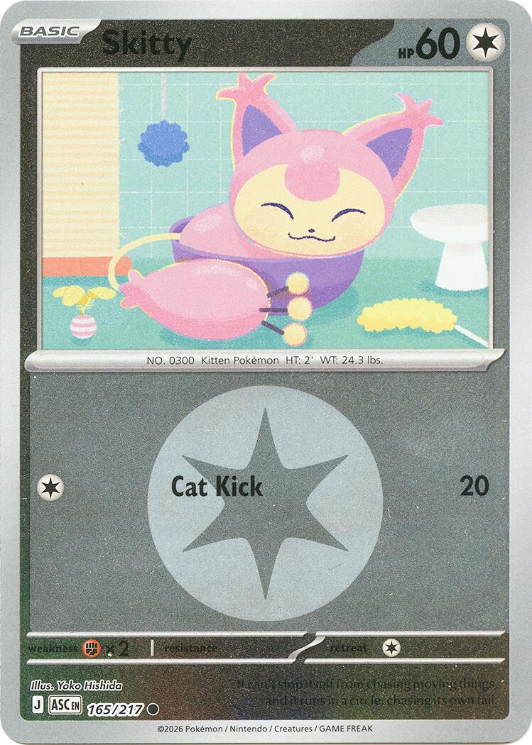 Skitty (165/217) (Energy Symbol Pattern) [Mega Evolution: Ascended Heroes] | Tabernacle Games