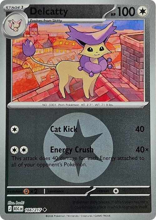 Delcatty (166/217) (Energy Symbol Pattern) [Mega Evolution: Ascended Heroes] | Tabernacle Games