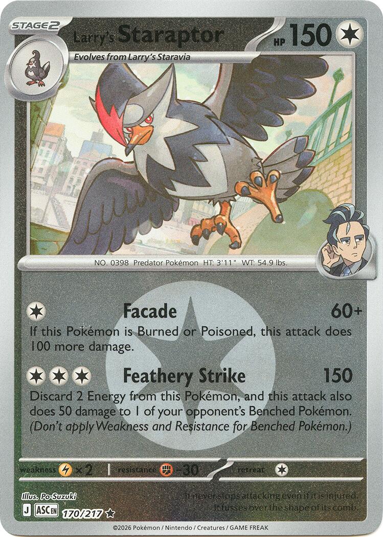 Larry's Staraptor (170/217) (Energy Symbol Pattern) [Mega Evolution: Ascended Heroes] | Tabernacle Games