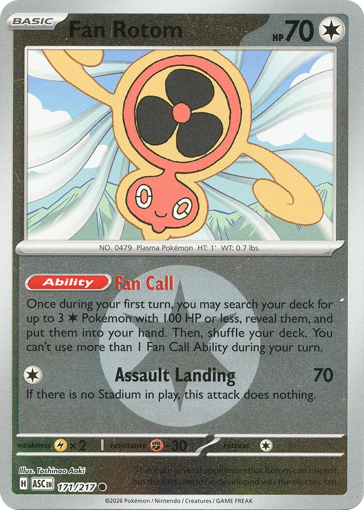 Fan Rotom (171/217) (Energy Symbol Pattern) [Mega Evolution: Ascended Heroes] | Tabernacle Games