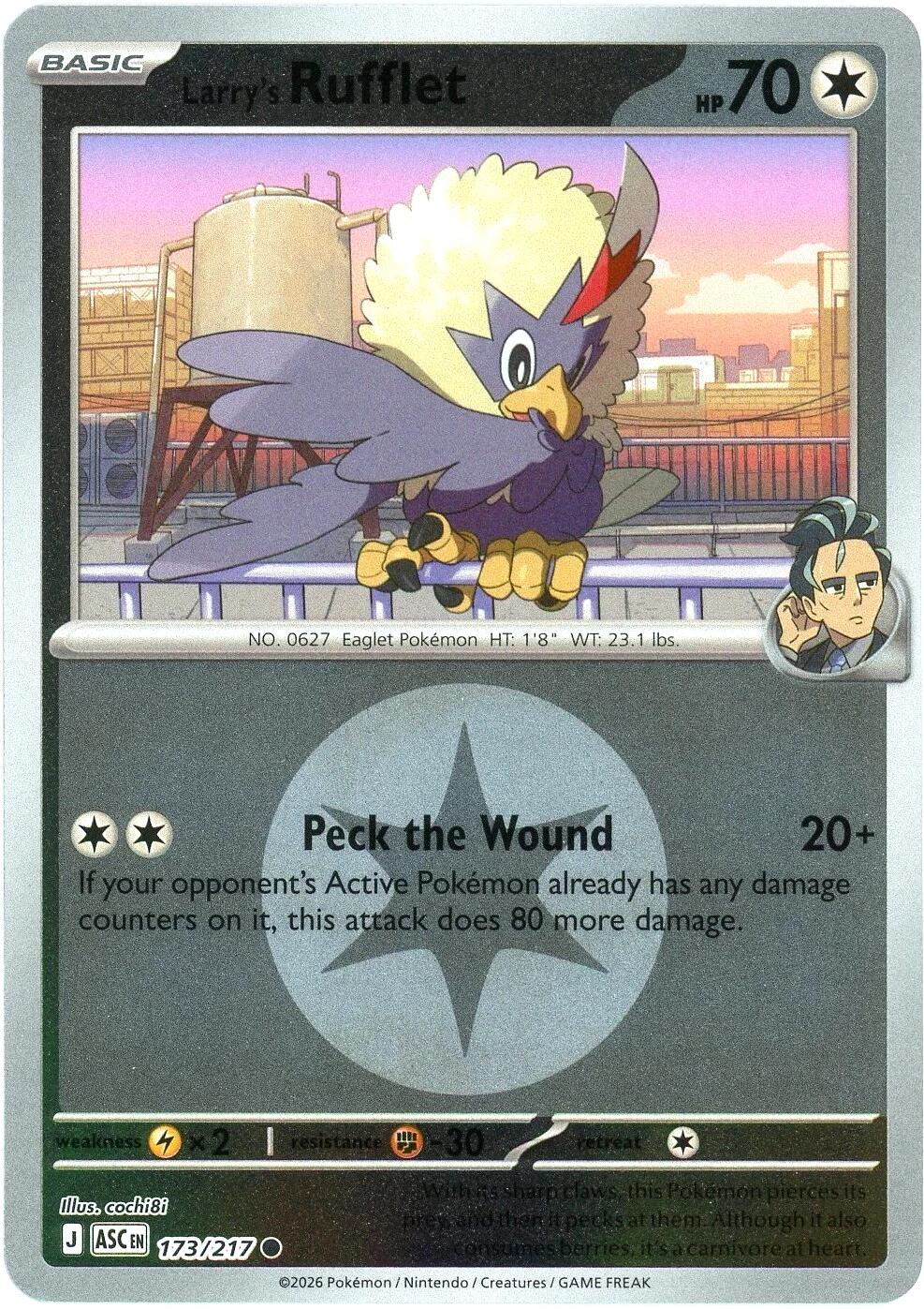 Larry's Rufflet (173/217) (Energy Symbol Pattern) [Mega Evolution: Ascended Heroes] | Tabernacle Games