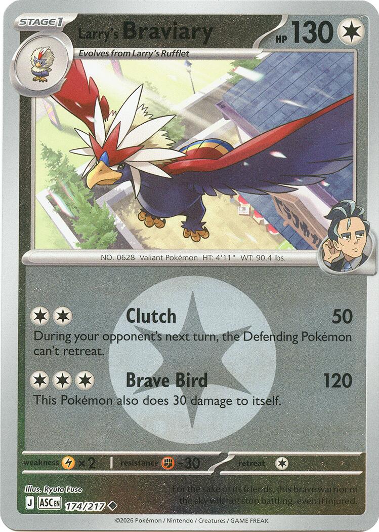 Larry's Braviary (174/217) (Energy Symbol Pattern) [Mega Evolution: Ascended Heroes] | Tabernacle Games