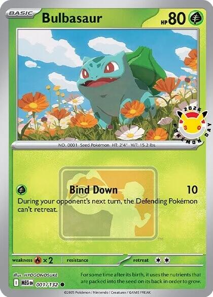 Bulbasaur (001/132) (Pokemon Day 2026) [Miscellaneous Cards] | Tabernacle Games