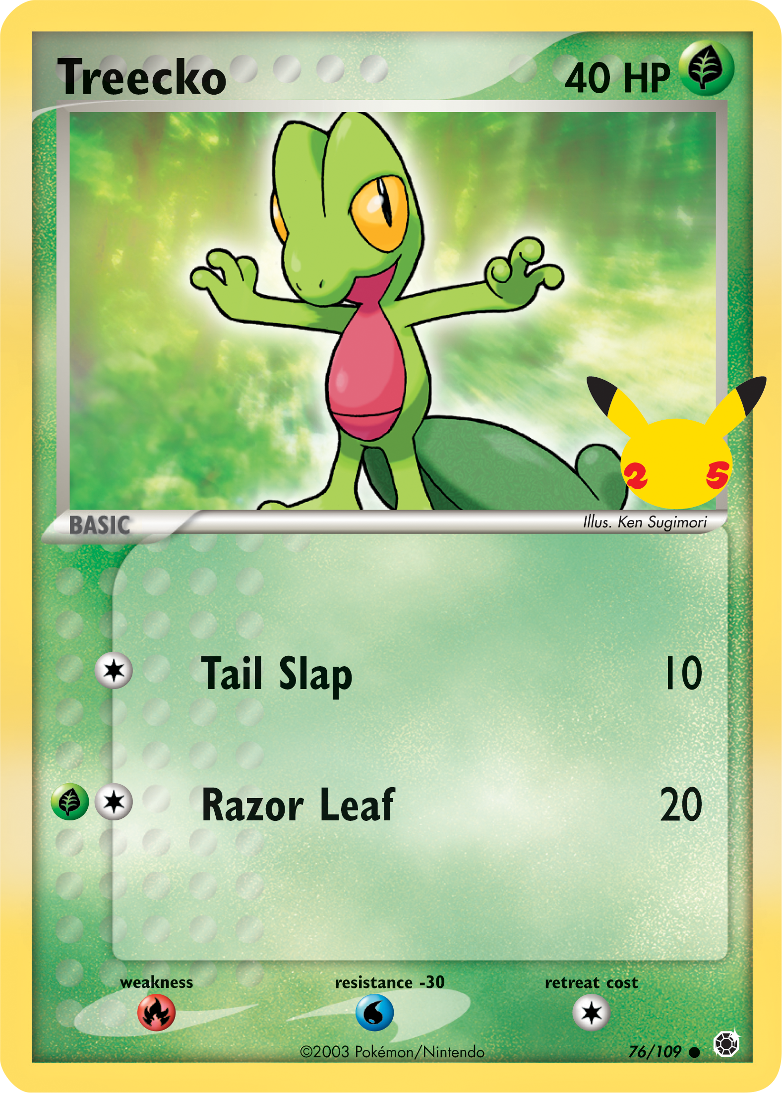 Treecko (76/109) (Jumbo Card) [First Partner Pack] | Tabernacle Games