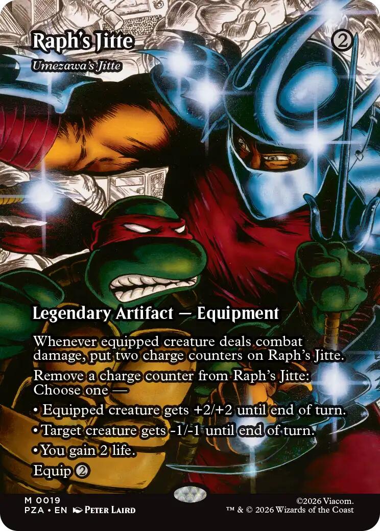 Raph's Jitte - Umezawa's Jitte (Borderless) [Teenage Mutant Ninja Turtles Eternal-Legal] | Tabernacle Games