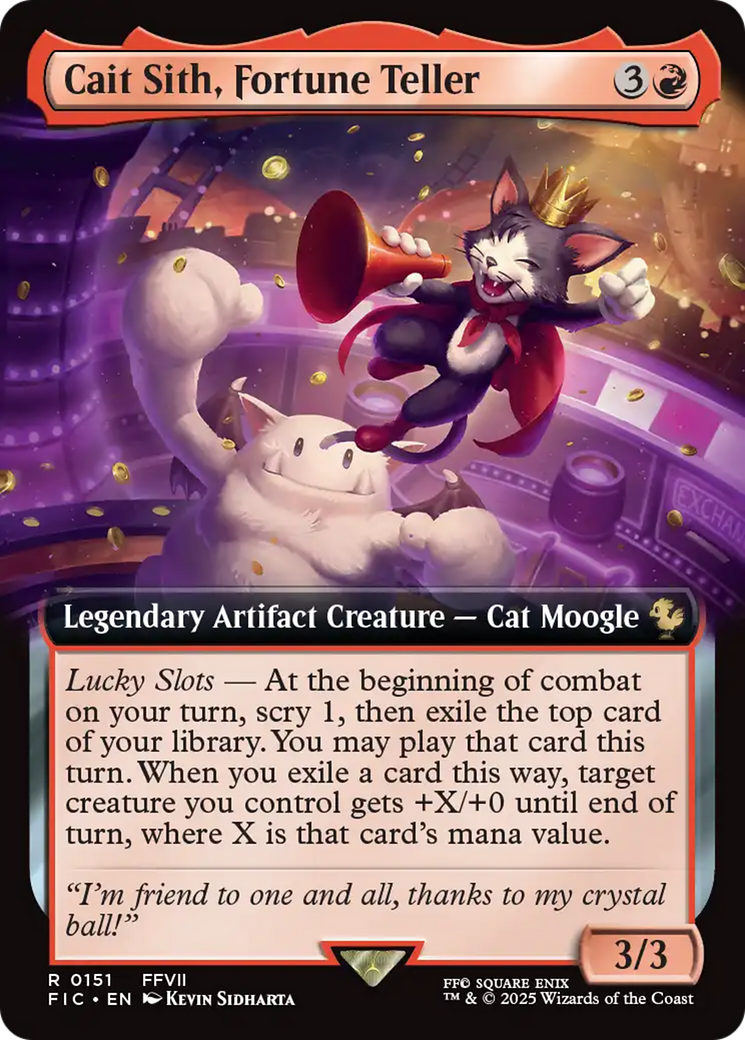 Cait Sith, Fortune Teller (Extended Art) [FINAL FANTASY Commander] | Tabernacle Games